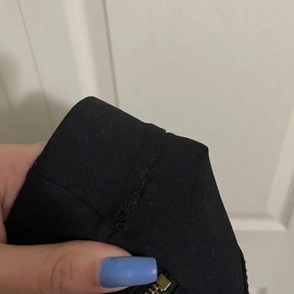 Ann Taylor Womens Black Stretch Pull On Zipper Pockets Skinny Trouser Pants XXSP - Picture 7 of 8